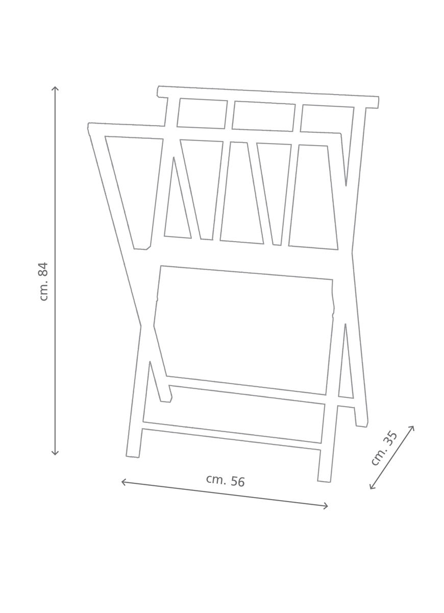 Porte-cartons évasé en chêne, sur roulettes - Porte-cartons à dessin -  matériel beaux arts - l'Atelier des arts