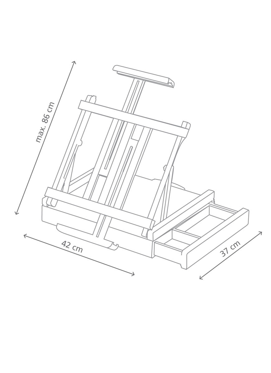 Jullian Plein Air Travel Box Table Easel